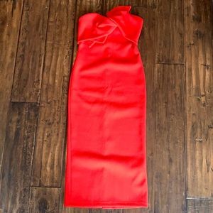 Topshop formal midi dress